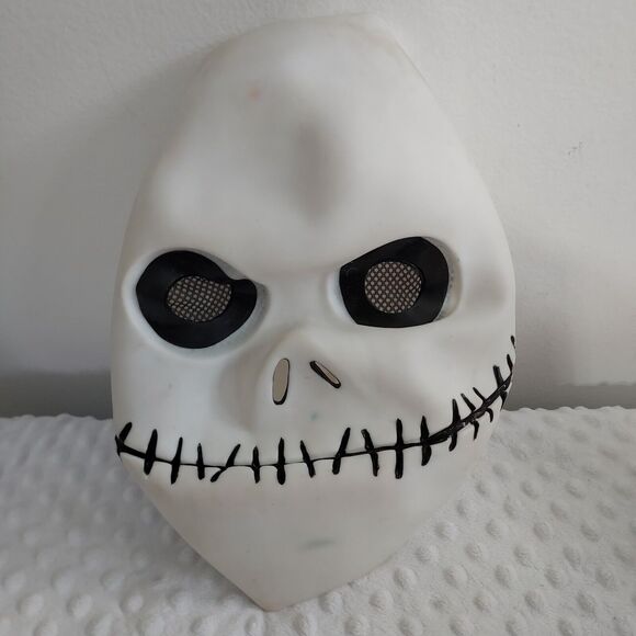 Vintage Halloween Jack Amscan Mask Disney Nightmare Before Christmas Full Face - Picture 9 of 12